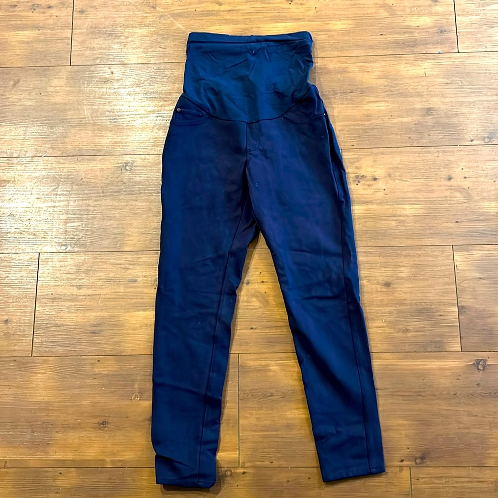 A Pea in the Pod Pregnancy Ponte Pants - Blue